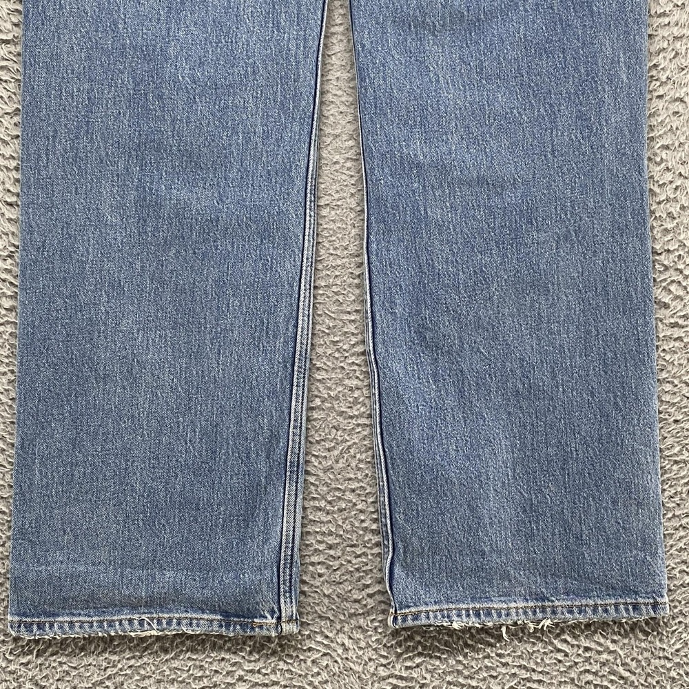 Abercrombie 90s Relaxed Jeans Womens 28 High Rise Curve Love Blue Stretch Denim - Picture 11 of 14